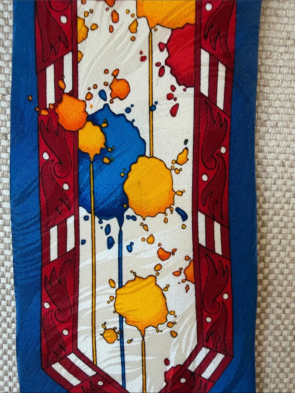 Rush Limbaugh Silk Splatter Tie- Vintage